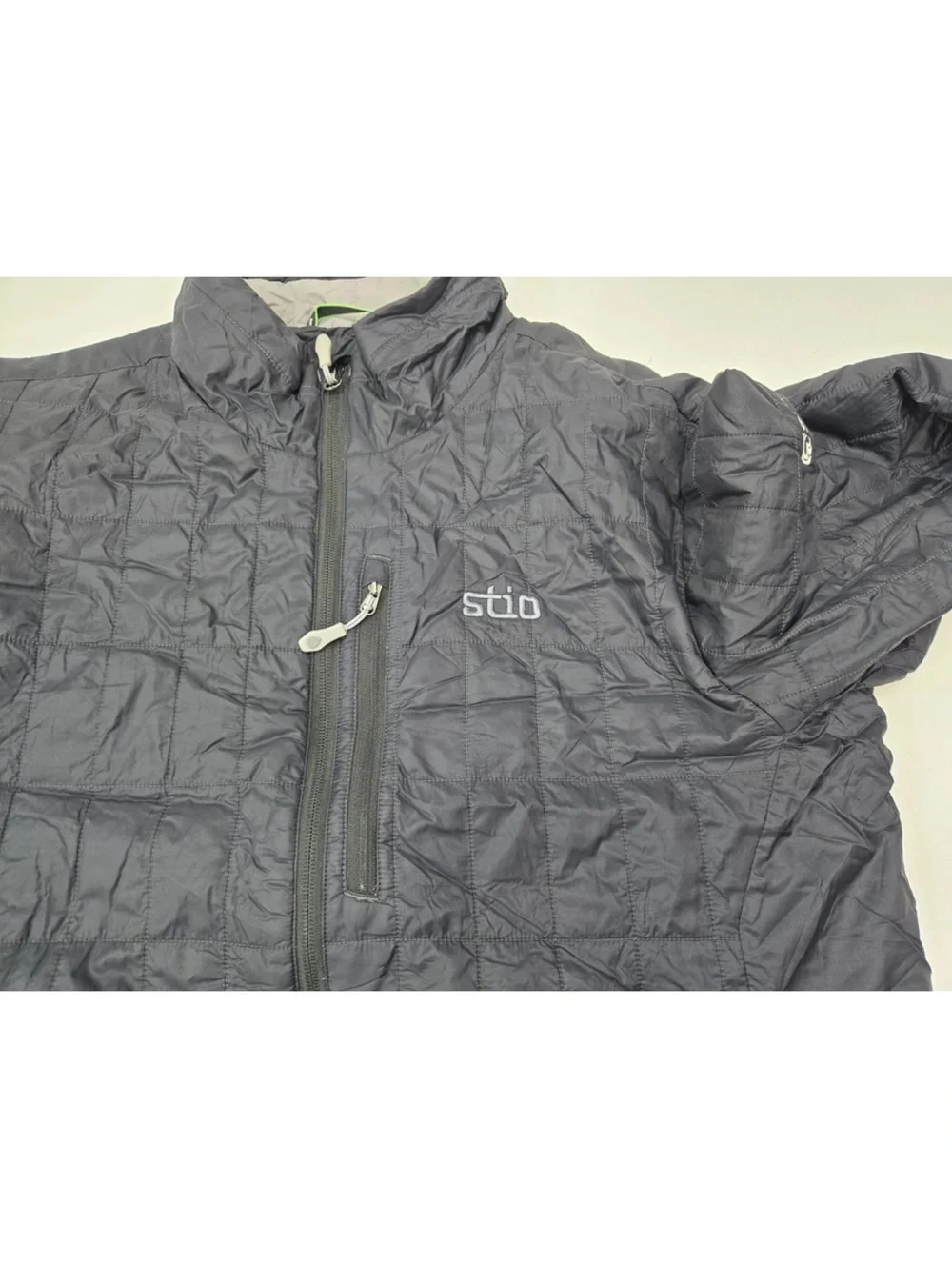 Stio Azura Insulated Jacket Primaloft Puffer Quilted Boundary Black Mens Size L